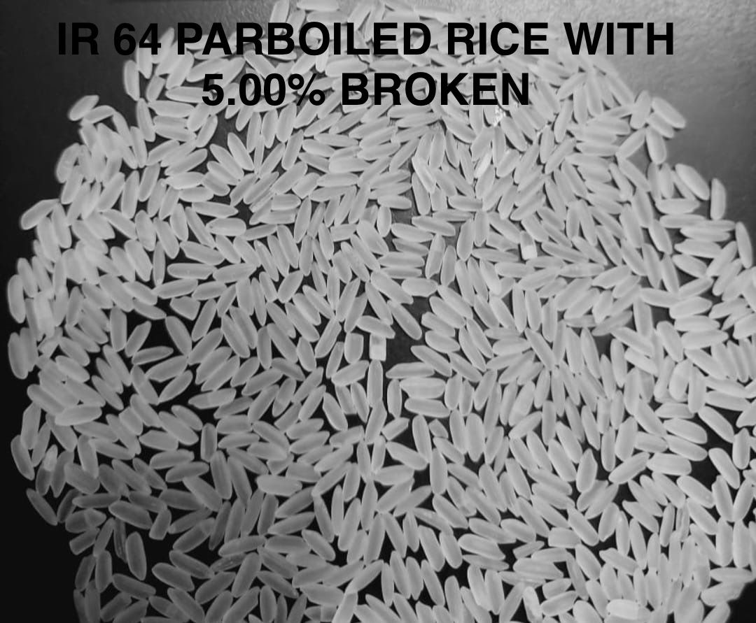 IR 64 Parboiled Rice with 5% Broken